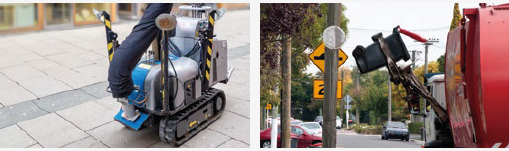 Robotics for city maintenance