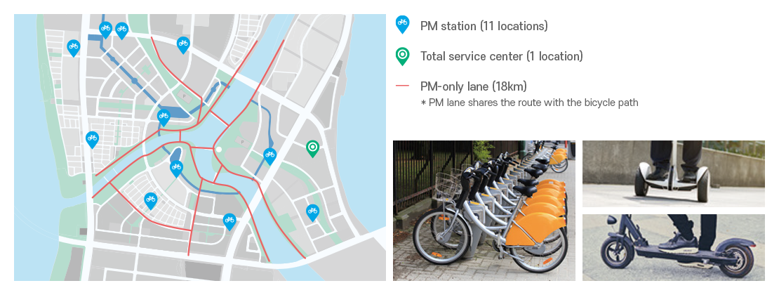 Personal mobility service of Busan Eco Delta Smart City