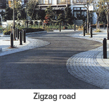 zigzag road